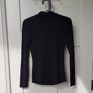 The Group Babaton Women's Black Long Sleeve Turtleneck Top